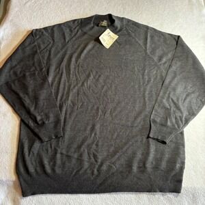 Vintage Virany The Highlander XXL Mens Gray Sweater Banker G‎ Shirt Deadstock